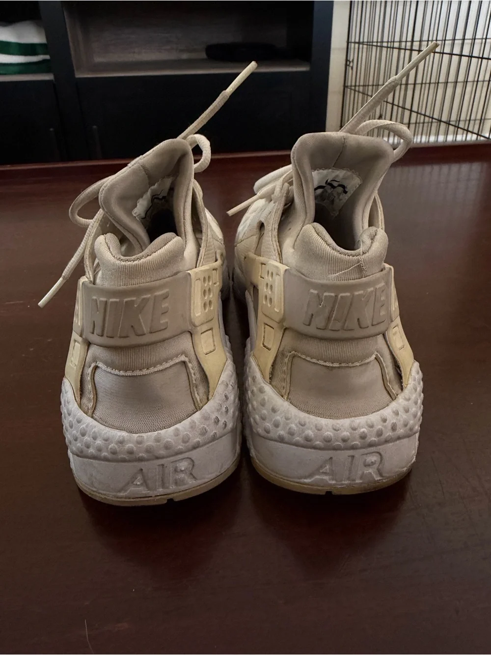 Women’s White/Tan Nike Huaraches